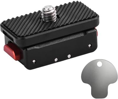 DEKKRYNFV Adattatori pieghevoli a sgancio rapido per action camera con vite da 1/4 e sistemi di bloccaggio per kit adattatori pieghevoli
