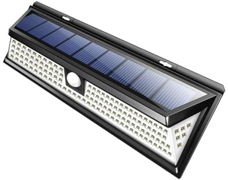 Yardenfun Lampe Solaire Détecteur Mouvement LED Lumière Extérieure Murale Froide Étanche pour Jardin et Sécurité