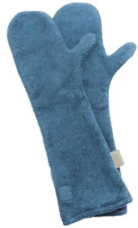 GLEAVI Pet Grooming Gloves for Dogs and Horses Super Absorbent Water-Absorbing Cleaning Mitts 1 Pair for Drying and Bathing Pets Suitable for Puppy Random Color Random Color