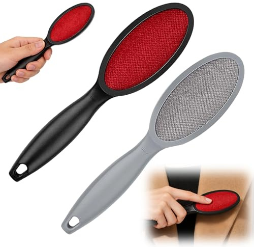 2 X FusselbüRste FusselbüRste,KleiderbüRste,TäGlich FusselbüRste Kleidung,Reise-FusselbüRste,Doppelseitig FusselbüRste Tierhaare,FüR Kleidung KleiderbüRste FusselbüRste,Polster,AutositzbezüGe,Decken