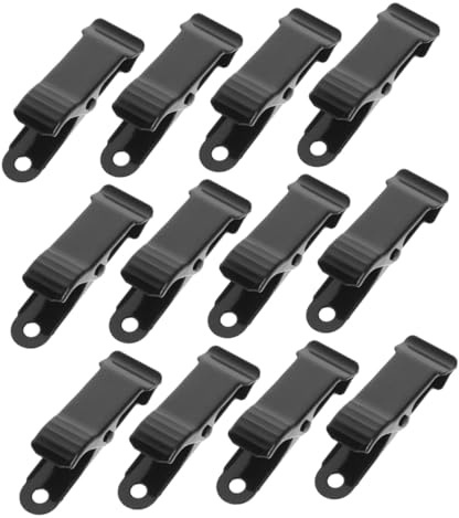 DIKACA 30 Pezzi Morsetti Mini in Metallo Nero Clip Molla Piccola per Cavi e Batterie Auto Clip Elettriche Portatili e Resistenti per Uso Veicoli e Te
