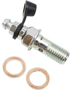 Set leve freno e frizione per moto Bulloni freno per motocicletta M10 x 1,25, viti per tubo freno, bulloni banjo, viti universali per pinza freno e frizione, pompa a pedale(One hole A)