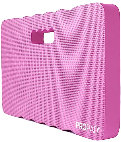 Thick Kneeling Pad, Garden Kneeler for Gardening, Bath Kneeler for Baby Bath, Kneeling Mat for Exercise & Yoga, Knee Pad for Work, Floor Foam Pad, Extra Large (XL) 18 x 11 x 1.5 Inches, Pink