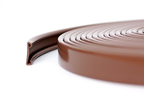 10m PVC Handlauf Treppenhandlauf Kunststoffhandlauf 40x8 mm braun