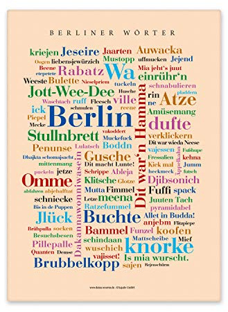 Deine Wörter Leinwand Berliner Keilrahmen 30x40 cm