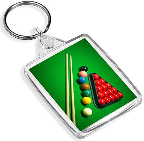 Snooker-Spiel Schlüsselanhänger – IP02 – Poolqueue Sport Herren Pub Bar Cooles Geschenk #16452