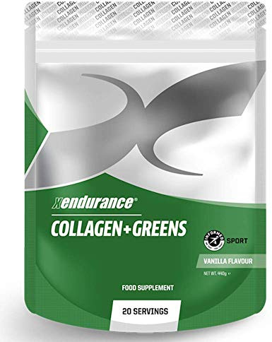 High Grade Grass Fed Collagen Peptides & Greens, 440g (Large Pack) High Protein, 20 Servings, Improves Hair, Skin, Nails, Bones, Wrinkles, Joints.