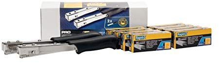 Rapid Hammertacker R19 Set, 2 Schlagtacker & 40.000 Typ 13 Klammern 6 mm