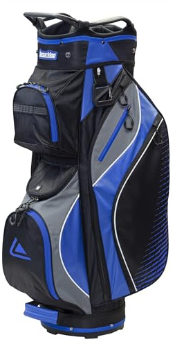 Longridge Deluxe Lite Bolsa para Carro de Golf con Divisor de 14 Posiciones, Azul