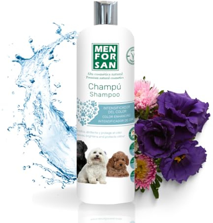 MENFORSAN Färgintensifierande schampo för hundar 1 L, intensifierar och skyddar färgen, ger glans, vegansk produkt