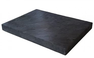 Jardinex Pas Japonais Ardoise 40 x 30 x 3 cm - Noir (Lot de 10)