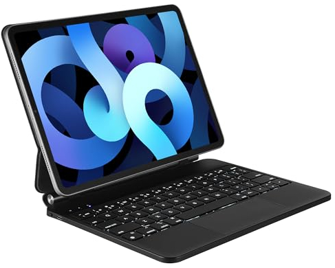 Magic Keyboard 10.9'' iPad Air (5, 4 Gen) hülle mit Tastatur für iPad Pro 11 Zoll (3. /2. /1. Gen) Freischwebendes Stand Design, Magnetische Tastatur mit Trackpad, QWERTY English Layout