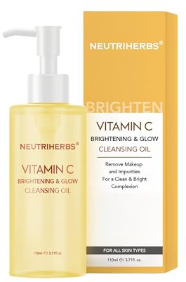 Neutriherbs Makeup Remover Olja, Rengöringsolja för Removes Vattentät Smink, Solskydd, ögon- och läppmakeuper – All Skin Type- 3,71 Fl.Oz