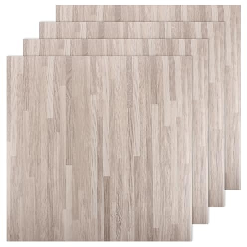 AKOLAFE 40 Sheet Vinyl Flooring 12x12 Peel and Stick Floor Tile Waterproof Clearance Vinyl Floor Tiles Striated Wood Self Adhesive Floor Tiles Sticky Laminate Flooring for Bathroom Kitchen Basement RV