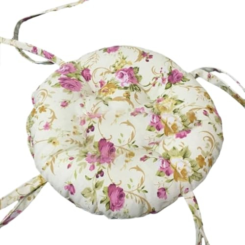 Runde Stuhlkissen Durchmesser 25/30/35/40/45/50cm Dickes Hockerkissen Bequemes Elastisches Rundes Sitzkissen Für Barhocker Zimmer Bürostühle Bistro(Beige,25cm)