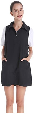 Schürze Friseurschürze Friseur Wrap Robe Salon Haarschnitt Schürze mit Taschenstyling Mantel Damen Kitchen Schürze Kochen Zubehör Schürze Damen