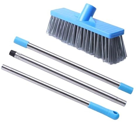 MOBUTOFU Floor Scrubbing Brush Mit Langem Griff Robuste Bürste Für Innen Und Außenbereiche Für Badezimmer Küchen Und Böden Ergonomisches Design Für Einfaches Reinigen Ohne Bücken