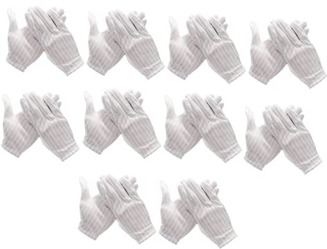 WHAMVOX 10paare Antistatische Arbeitshandschuhe Schutz-handschuhe Für Elektronikinstallation Pc-bau Und Reparatur Ergonomisches Design Leicht Und Vielseitig Einsetzbar