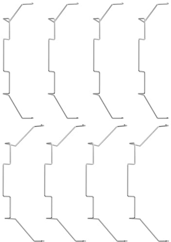 upHere CPU Lüfterklammer 120mm,Halteklammer aus Edelstahl für CPU Kühler,Drahtclip Befestigung Lüfterhalterung,Silber,CPU-FC120S (8 Stück)