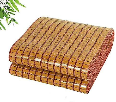 Tapete de bambú refrescante para dormir en verano, plegable, carbonizado, transpirable, cómodo, para dormitorio, sofá, silla, solución de ropa de cama ecológica