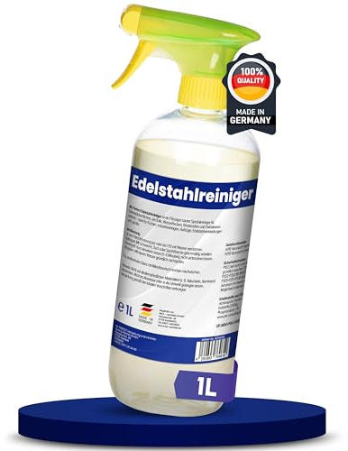 Mr. Perfect - Hocheffektiver Edelstahl Reiniger flüssig 1L – Kraftvoller Edelstahlreiniger Küche & Küchenfronten – Edelstahlpflege Küche – Grill Edelstahl
