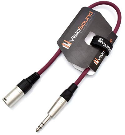 Cavo audio da XLR maschio a jack TRS stereo da 6,35 mm, segnale bilanciato