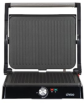 Livoo griglia per carne e panini 2200w 667cm2 doc223