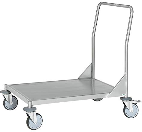 Edelstahl-Plattformwagen LxBxH LxBxH 880 x 575 x 905 mm, Traglast: 200 kg, C3