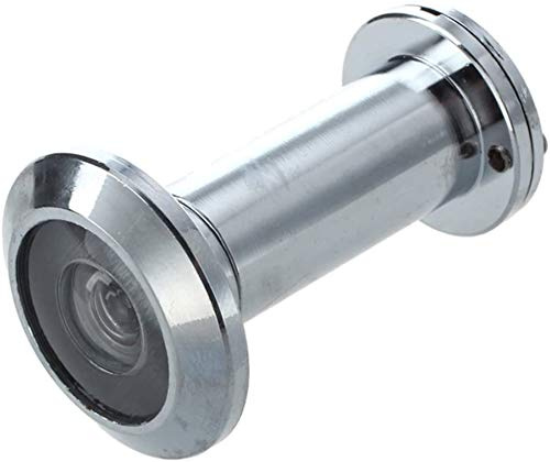 Mirilla para Puerta 14mm 35-60mm con Gran anglar 200ª y Tapa Laton niquel
