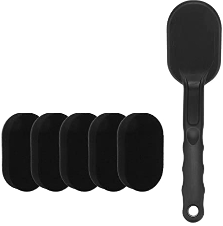 JSCARLIFE Tire Shine Applicator Brush, Premium Car Detailing Tire Dressing Applicator Sponge Brush,Multipurpose Foam Sponge Brush Wax Foam Applicator for Tire Shine