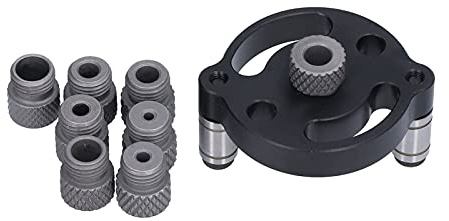 Aluminium Bohrführung Set, Vertikal Positionierer für Holzbearbeitung, 3-10mm Bohrbuchsen, Präzisions Bohrwerkzeug