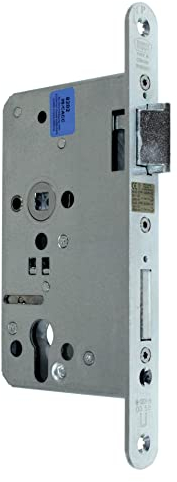 BKS FH Panikschloss Türschloss/Stahltürschloss, Funktion B mit geteilter Nuss, Dornmaß 65mm, Entfernung: 72mm, Stulp: 24x235mm abgerundet, DIN Rechts, incl. SN-TEC® Montageset (RECHTS)