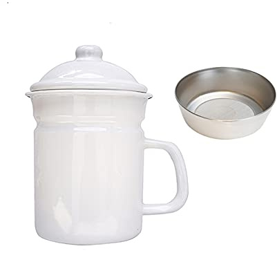 Iced Tea Jug Bollitore addensato Bollitore freddo Bollitore Freddo Grande for bevande fredde e calde come tè, limonata, succo di frutta, acqua, caffè, raffreddore Juice Pitcher ( Color : Blanc , Size