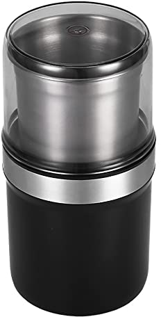 Toplionace Moulin à Café AC 100V-240V, Petit Pulvérisateur de Poudre de Meulage Électrique en Acier Inoxydable 304, Grande Capacité 100g