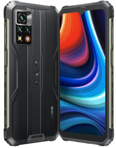 Blackview - BV9200 - Smartphone Étanche Incassable - MediaTek G96 - Doke OS 3.1-256 Go RAM et ROM - Appareil Photo 50 MP - Batterie 5000 mAh avec Charge Rapide 66 W - Chargeur USB-C - Noir