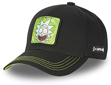 Tracker Kappe Herren Rick and Morty, Cap Herren, Bequem, Grün/Schwarz/Grau, Einheitsgröße
