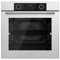Wiggo WO-BFA610 Einbau-Backofen, grau, 60 cm, 73 l, Airfryer, Ober- & Unterhitze, Heißluft, Grillen, Auftauen, 4 Bleche, Konfektion