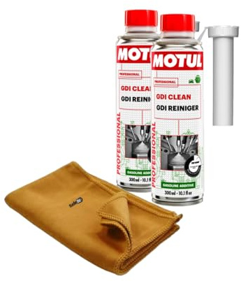 TUDETIC - Kit de 2X Aditivo Limpieza de Motores + Trapo GDI Clean KT-132