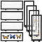 GBACHOOSE 8 Stück 3D Floating Display Ständer, 23x9x2C Münzvitrinen，Münzrahmen Schwarz für Antik, Münzen, Schmuck, Steine, Medaillen, Briefmarken