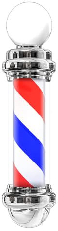 TT-YEC Poste De Luz Giratorio Brillante para Barbería, Luz De Señal De Giro LED Decorativa para Barbería, Poste De Luz para Barbería Interior Que Brilla En La Oscuridad,A80cm