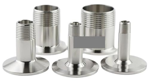 1pc 1/4 1/2” 3/4” 1” 1-1/4” 2 BSPT SS304 stainless Steel Male Threaded Ferrule Pipe Fitting Tri clamp Adapter DN15-DN50 AUOQKQUT(Ferrule OD 50.5mm,05)