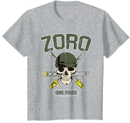 Bambino Cappello di paglia Pirate Hunter Roronoa Zoro Logo Anime Bambini Maglietta