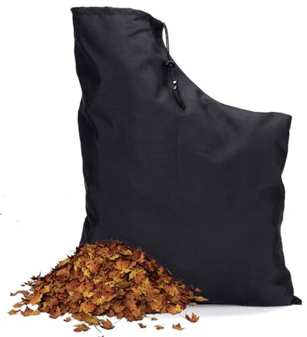 COYUN 1 pcs Sac Aspirateur de Souffleur Feuilles, Sac de Rangement pour Souffleur de Feuilles, Noir Sac pour Aspirateur Souffleur, Sac de Collecte pour Feuilles de Jardin, Sac Collection Feuilles