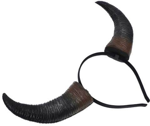 VALICLUD Teufelshörner Haarreif Für Halloween Verstellbares Bull Horn Headdress Für Kostüm-party Fotorequisiten Für Maskeraden Und Themenevents
