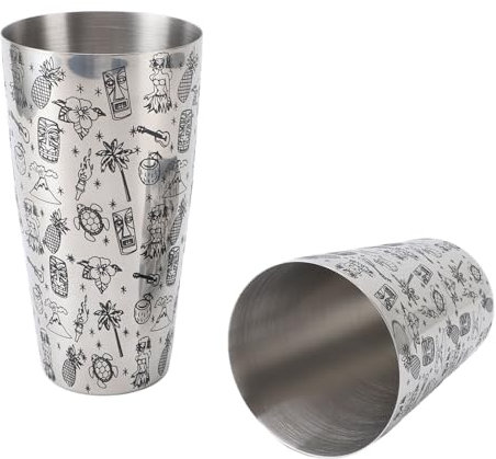 Juego de coctelera profesional, mezclador de bebidas Boston de acero inoxidable 304, herramientas de barra a prueba de fugas de gran capacidad para un uso duradero, fácil de limpiar