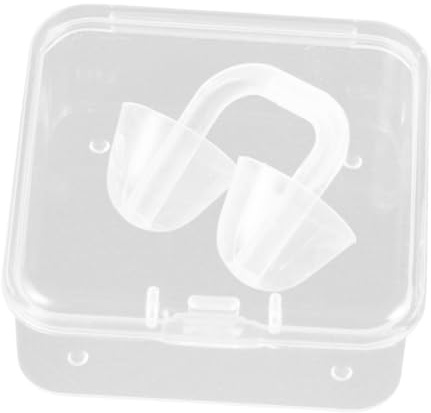 AKOOSY Nasenclip Schwimmen Kinder Transparent PVC rutschfest Ergonomisch Nasenklammer Für Jugendliche Schwimmtraining Tauchen Surf Und Wassersport