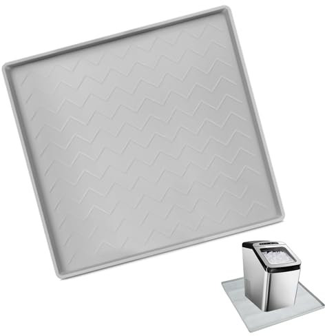 Tuxuseo Vasca di raccolta portatile AC | coperture per pavimenti in silicone | base condensatore | vassoio di raccolta impermeabile antiscivolo fondo antiscivolo - per frigoriferi e deumidificatori