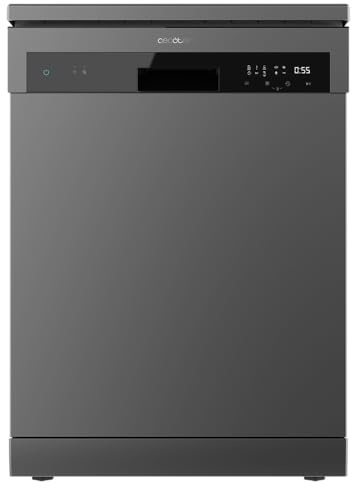 Cecotec Lavavajillas Compacto de 60 cm Bolero Aguazero 6110 Dark E, 1850W, 13 Cubiertos, 6 Programas, Funciones Media Carga, programa 3 en 1, Delay Start, Dry+, FullTouch y ChildLock