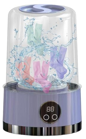 Machine à laver portable – Nettoyeur de sous-vêtements silencieux, unité de lavage compacte | Machine à laver Miini sans fil, appareil de lavage de chaussettes fines pour voyage, dortoir, camping