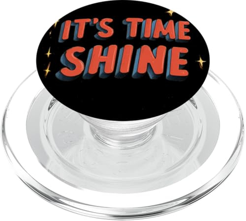 Awesome It's Time Shine Statement Costume per ragazzi e ragazze PopSockets PopGrip per MagSafe